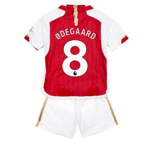 Maillot de foot Arsenal Martin Odegaard #8 Domicile enfant 2023-24 Manches Courte (+ pantalon court)